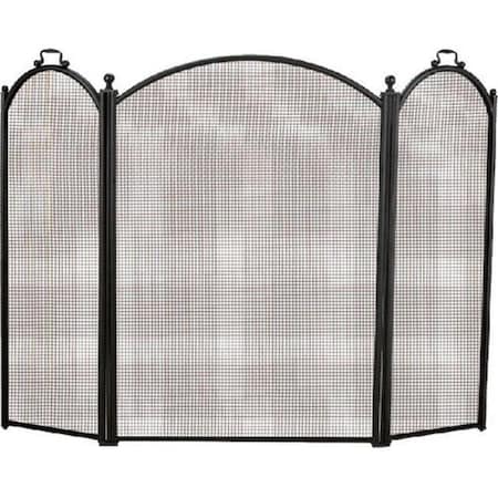 Dagan Dagan 1383-34 3 Fold Arched Screen; Black 1383-34